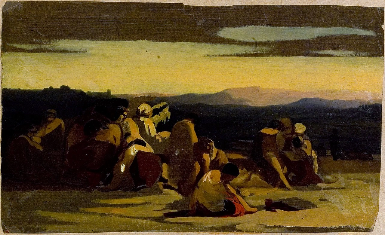 Deserto con persone - Finnish National Gallery